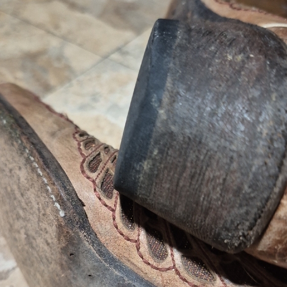 Cavender Embroidered  Women's Boots Snip Toe Brown Leather 406517 Size 7.5 B - Picture 8 of 16